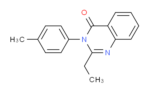 CAS No. 50498-61-8, 2-Ethyl-3-(p-tolyl)quinazolin-4(3H)-one