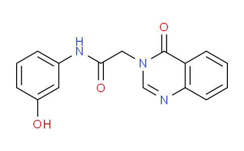 CAS No. 510760-29-9, N-(3-Hydroxyphenyl)-2-(4-oxoquinazolin-3(4H)-yl)acetamide