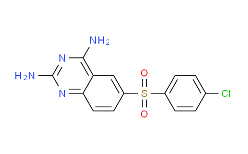 CAS No. 51123-82-1, 6-((4-Chlorophenyl)sulfonyl)quinazoline-2,4-diamine