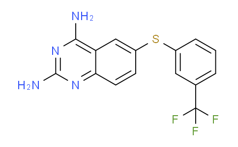MC780836 | 51123-99-0 | 6-((3-(Trifluoromethyl)phenyl)thio)quinazoline-2,4-diamine