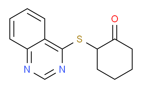 CAS No. 51239-48-6, 2-(Quinazolin-4-ylthio)cyclohexanone