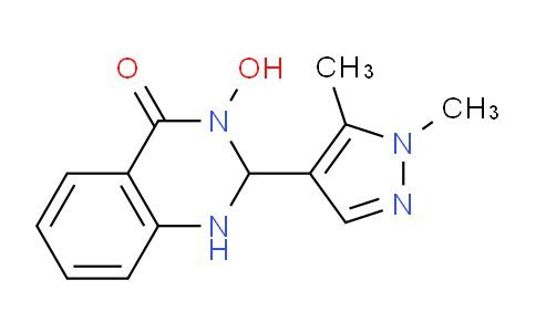 CAS No. 512809-32-4, 2-(1,5-Dimethyl-1H-pyrazol-4-yl)-3-hydroxy-2,3-dihydroquinazolin-4(1H)-one