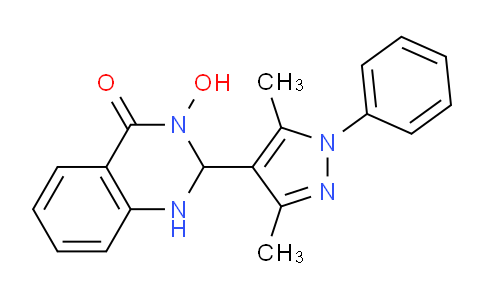 CAS No. 512809-75-5, 2-(3,5-Dimethyl-1-phenyl-1H-pyrazol-4-yl)-3-hydroxy-2,3-dihydroquinazolin-4(1H)-one