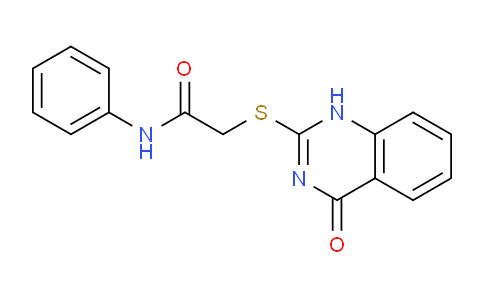CAS No. 51487-26-4, 2-((4-Oxo-1,4-dihydroquinazolin-2-yl)thio)-N-phenylacetamide