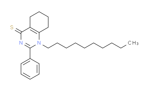 CAS No. 5185-18-2, 1-Decyl-2-phenyl-5,6,7,8-tetrahydroquinazoline-4(1H)-thione