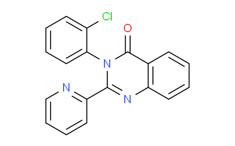 CAS No. 51991-70-9, 3-(2-Chlorophenyl)-2-(pyridin-2-yl)quinazolin-4(3H)-one
