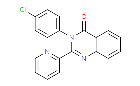 CAS No. 51991-72-1, 3-(4-Chlorophenyl)-2-(pyridin-2-yl)quinazolin-4(3H)-one