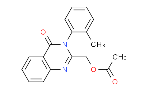 CAS No. 52589-77-2, (4-Oxo-3-(o-tolyl)-3,4-dihydroquinazolin-2-yl)methyl acetate