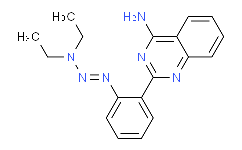 CAS No. 52698-03-0, 2-(2-(3,3-Diethyltriaz-1-en-1-yl)phenyl)quinazolin-4-amine