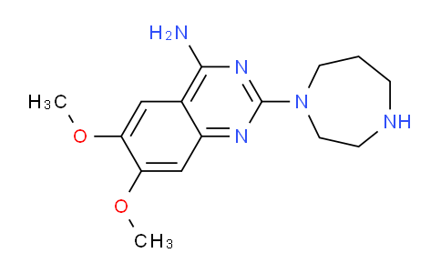 CAS No. 52712-89-7, 2-(1,4-Diazepan-1-yl)-6,7-dimethoxyquinazolin-4-amine