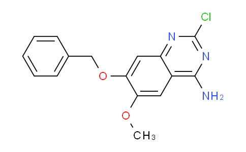 CAS No. 52759-42-9, 7-(Benzyloxy)-2-chloro-6-methoxyquinazolin-4-amine
