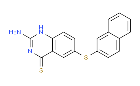 CAS No. 52978-99-1, 2-Amino-6-(naphthalen-2-ylthio)quinazoline-4(1H)-thione