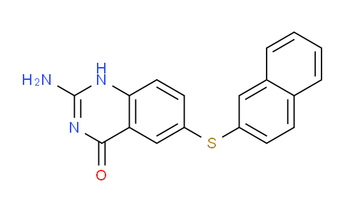 CAS No. 52979-08-5, 2-Amino-6-(naphthalen-2-ylthio)quinazolin-4(1H)-one