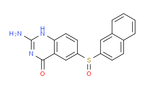 CAS No. 52979-10-9, 2-Amino-6-(naphthalen-2-ylsulfinyl)quinazolin-4(1H)-one