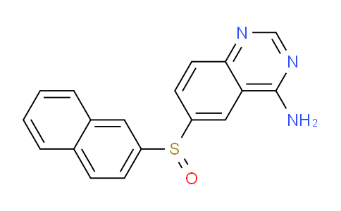 CAS No. 52979-17-6, 6-(Naphthalen-2-ylsulfinyl)quinazolin-4-amine