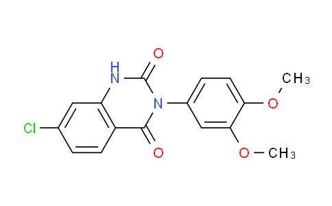 CAS No. 531504-00-4, 7-Chloro-3-(3,4-dimethoxyphenyl)quinazoline-2,4(1H,3H)-dione