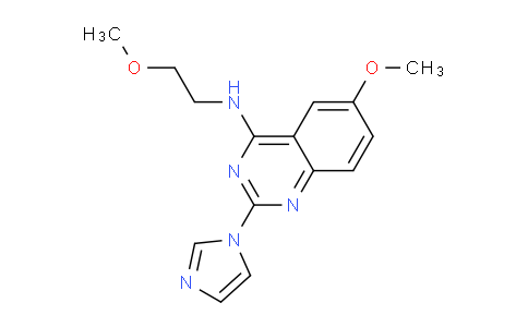 CAS No. 548735-65-5, 2-(1H-Imidazol-1-yl)-6-methoxy-N-(2-methoxyethyl)quinazolin-4-amine