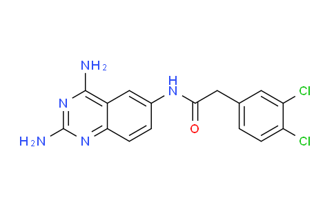 CAS No. 55096-39-4, N-(2,4-Diaminoquinazolin-6-yl)-2-(3,4-dichlorophenyl)acetamide