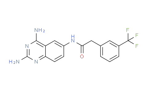 CAS No. 55096-42-9, N-(2,4-Diaminoquinazolin-6-yl)-2-(3-(trifluoromethyl)phenyl)acetamide
