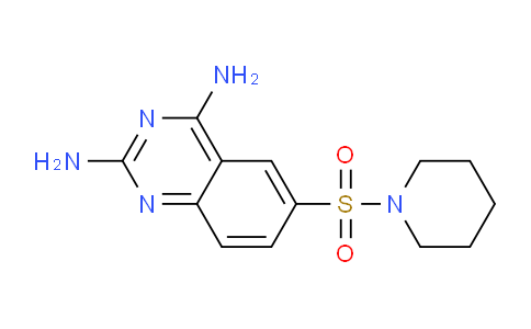 CAS No. 56044-06-5, 6-(Piperidin-1-ylsulfonyl)quinazoline-2,4-diamine