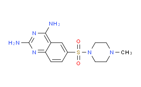 CAS No. 56044-10-1, 6-((4-Methylpiperazin-1-yl)sulfonyl)quinazoline-2,4-diamine