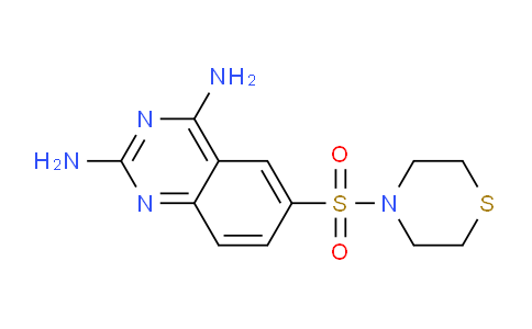 CAS No. 56044-16-7, 6-(Thiomorpholinosulfonyl)quinazoline-2,4-diamine