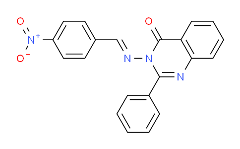 CAS No. 56158-76-0, 3-((4-Nitrobenzylidene)amino)-2-phenylquinazolin-4(3H)-one