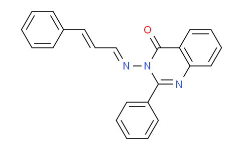 CAS No. 56158-78-2, 2-Phenyl-3-((3-phenylallylidene)amino)quinazolin-4(3H)-one