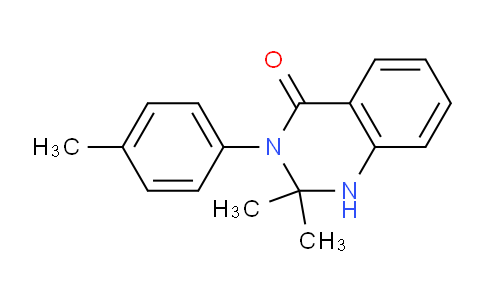 CAS No. 568592-48-3, 2,2-Dimethyl-3-(p-tolyl)-2,3-dihydroquinazolin-4(1H)-one