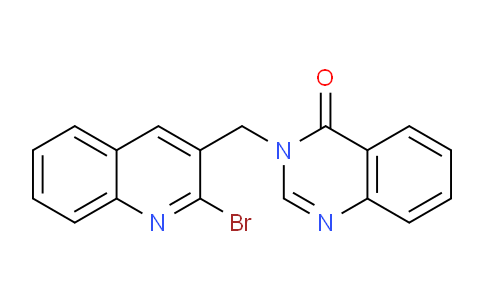 CAS No. 571185-46-1, 3-((2-Bromoquinolin-3-yl)methyl)quinazolin-4(3H)-one