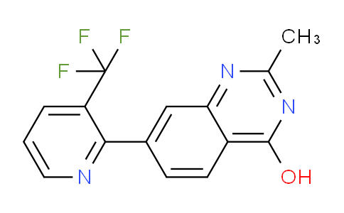 CAS No. 573675-91-9, 2-Methyl-7-(3-(trifluoromethyl)pyridin-2-yl)quinazolin-4-ol