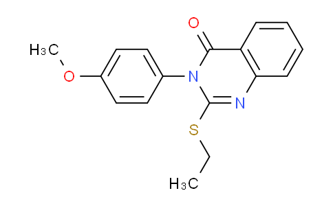 CAS No. 57734-46-0, 2-(Ethylthio)-3-(4-methoxyphenyl)quinazolin-4(3H)-one