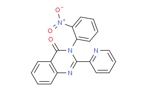 CAS No. 58668-44-3, 3-(2-Nitrophenyl)-2-(pyridin-2-yl)quinazolin-4(3H)-one
