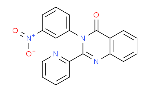 CAS No. 58668-45-4, 3-(3-Nitrophenyl)-2-(pyridin-2-yl)quinazolin-4(3H)-one