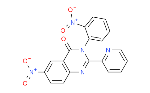 CAS No. 58668-47-6, 6-Nitro-3-(2-nitrophenyl)-2-(pyridin-2-yl)quinazolin-4(3H)-one