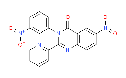 CAS No. 58668-48-7, 6-Nitro-3-(3-nitrophenyl)-2-(pyridin-2-yl)quinazolin-4(3H)-one