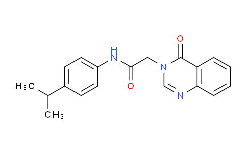 CAS No. 592467-09-9, N-(4-Isopropylphenyl)-2-(4-oxoquinazolin-3(4H)-yl)acetamide