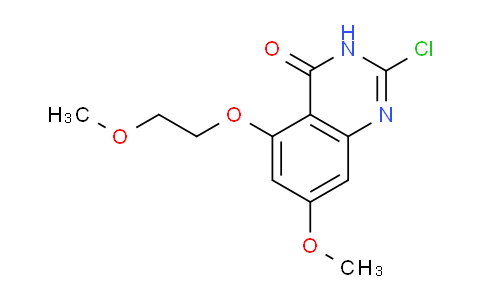 CAS No. 601516-84-1, 2-Chloro-7-methoxy-5-(2-methoxyethoxy)quinazolin-4(3H)-one