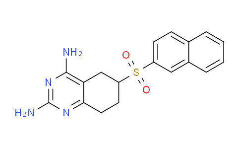 CAS No. 60368-04-9, 6-(Naphthalen-2-ylsulfonyl)-5,6,7,8-tetrahydroquinazoline-2,4-diamine