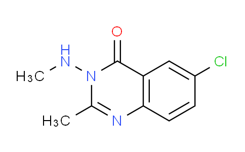 CAS No. 60512-89-2, 6-Chloro-2-methyl-3-(methylamino)quinazolin-4(3H)-one