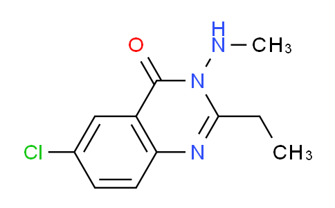 CAS No. 60512-91-6, 6-Chloro-2-ethyl-3-(methylamino)quinazolin-4(3H)-one
