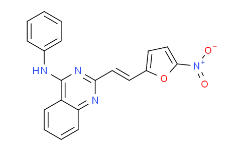 CAS No. 60535-07-1, 2-(2-(5-Nitrofuran-2-yl)vinyl)-N-phenylquinazolin-4-amine
