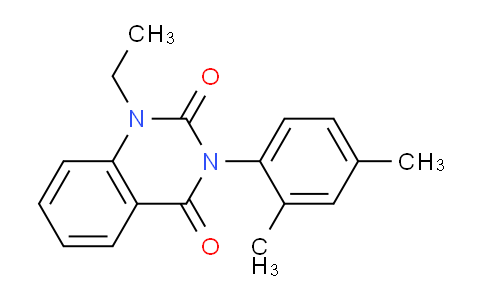 CAS No. 60942-81-6, 3-(2,4-Dimethylphenyl)-1-ethylquinazoline-2,4(1H,3H)-dione