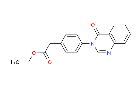 CAS No. 61126-55-4, Ethyl 2-(4-(4-oxoquinazolin-3(4H)-yl)phenyl)acetate