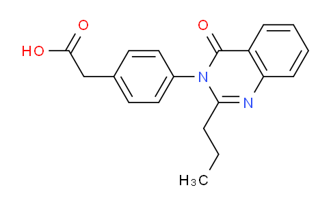 CAS No. 61126-61-2, 2-(4-(4-Oxo-2-propylquinazolin-3(4H)-yl)phenyl)acetic acid