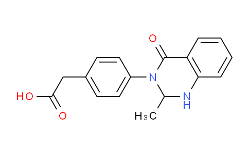 CAS No. 61126-72-5, 2-(4-(2-Methyl-4-oxo-1,2-dihydroquinazolin-3(4H)-yl)phenyl)acetic acid