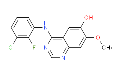 CAS No. 612501-52-7, 4-((3-Chloro-2-fluorophenyl)amino)-7-methoxyquinazolin-6-ol