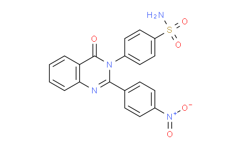CAS No. 61335-21-5, 4-(2-(4-Nitrophenyl)-4-oxoquinazolin-3(4H)-yl)benzenesulfonamide