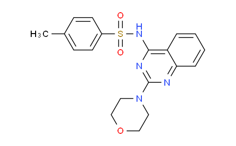 CAS No. 61335-55-5, 4-Methyl-N-(2-morpholinoquinazolin-4-yl)benzenesulfonamide