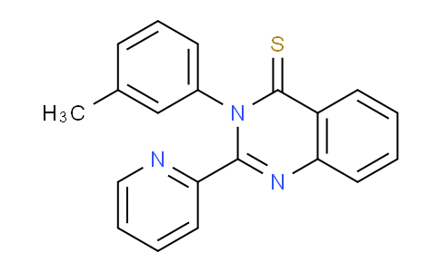 CAS No. 61351-65-3, 2-(Pyridin-2-yl)-3-(m-tolyl)quinazoline-4(3H)-thione